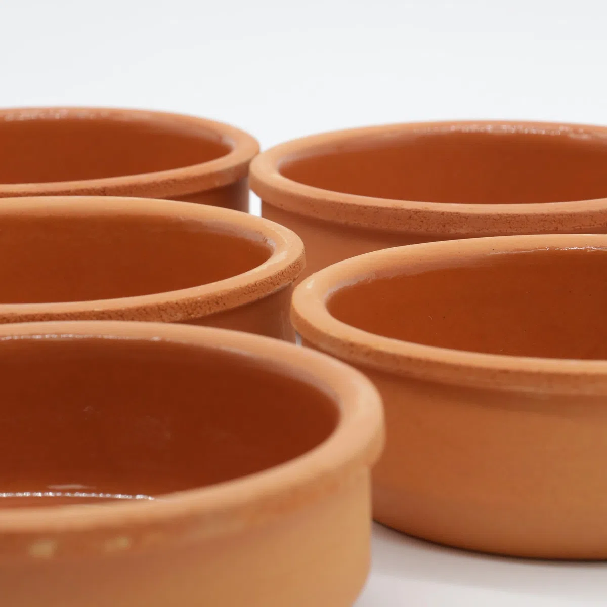 NORDIC SCHILLER Tonschüsseln, 250ml, 6er-Set, Handgefertigtes Terrakotta-Kochgeschirr, Braune Glasierte Tonschale für Ofengerichte Sütlaç und Güveç, Ideal für Servieren und Kochen