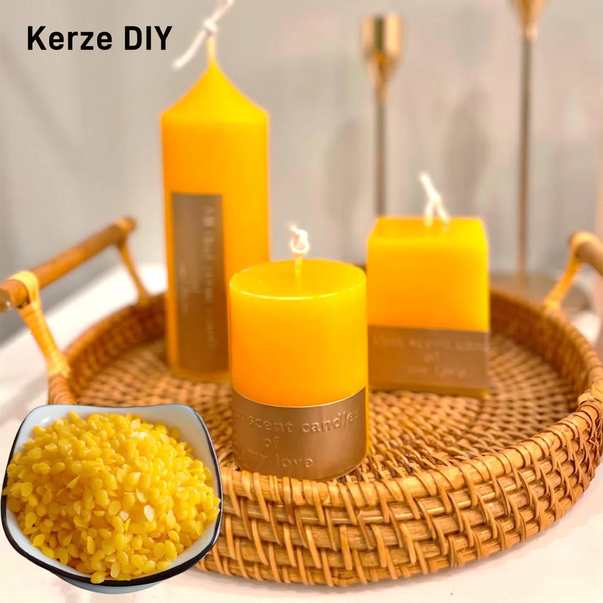 Bienenwachs bio für Kosmetik, 1kg Bienenwachs Pastillen Natürliches für Kerzenherstellung, Seifen, Bienenwachstücher, Holzpolitur
