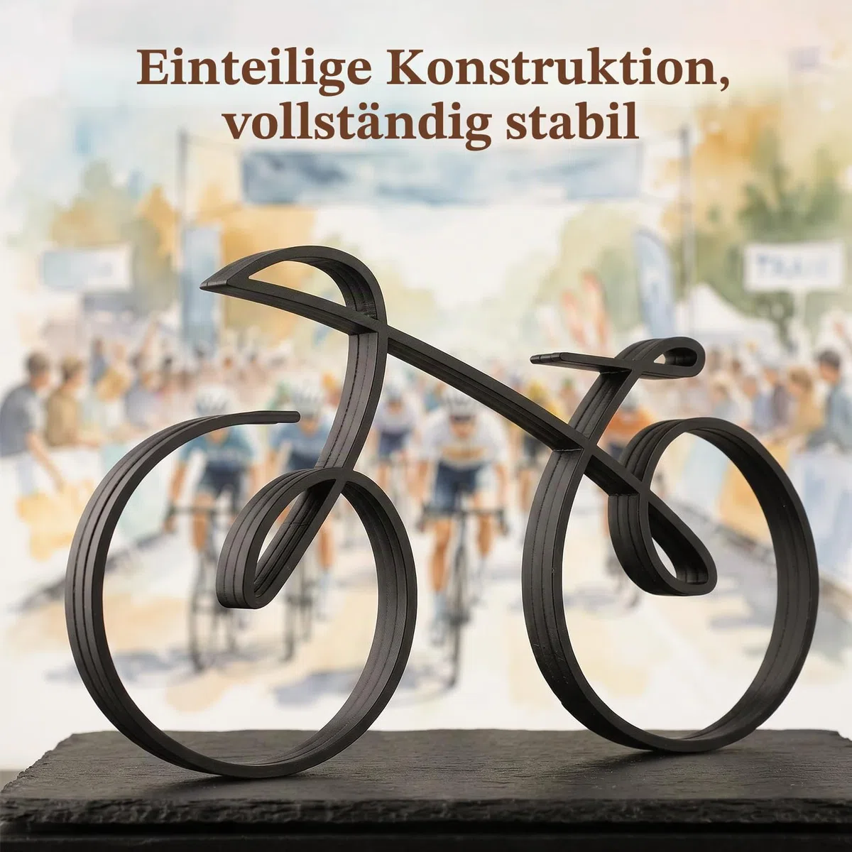 Tissting Fahrrad Skulptur Eisen Miniatur Fahrrad Dekofigur Bike Statue | Modell Sammlereisen Heimdekoration Geschenk für Läufer Sportler Radfahrer Fahrrad Enthusiasten
