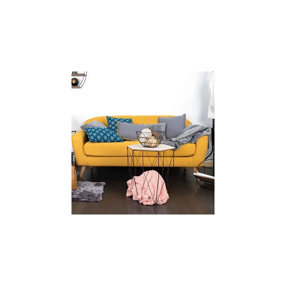 QD Fleecedecke, 130 x 150 cm, Blau