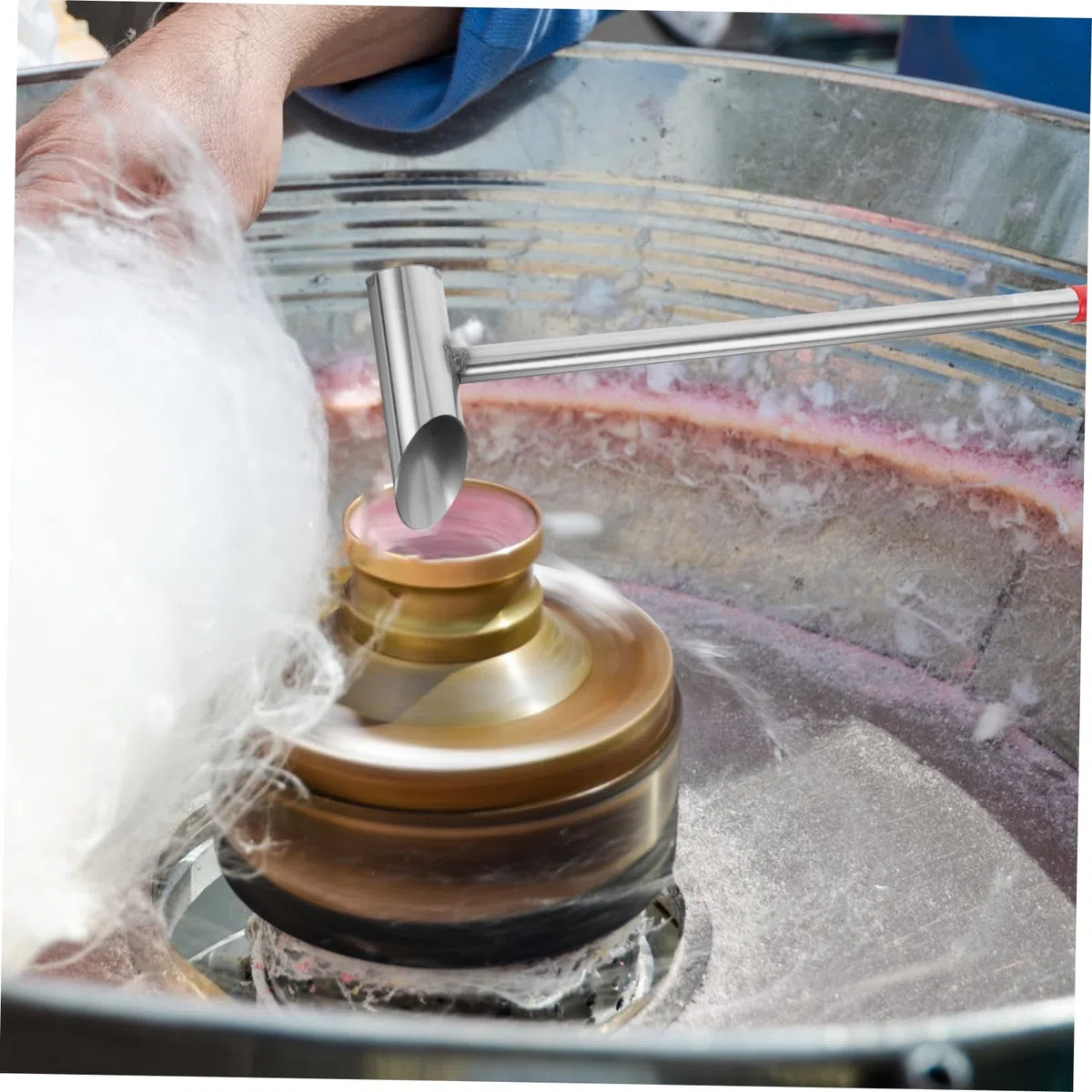 Edelstahl Marshmallow-Zuckerlöffel Mit Langem Griff Für Zuckerwattemaschine Stabiler Und Verschleißfester Metalllöffel Zur Einfachen Dosierung Von Zucker Leicht Zu Reinigen Und Praktisch