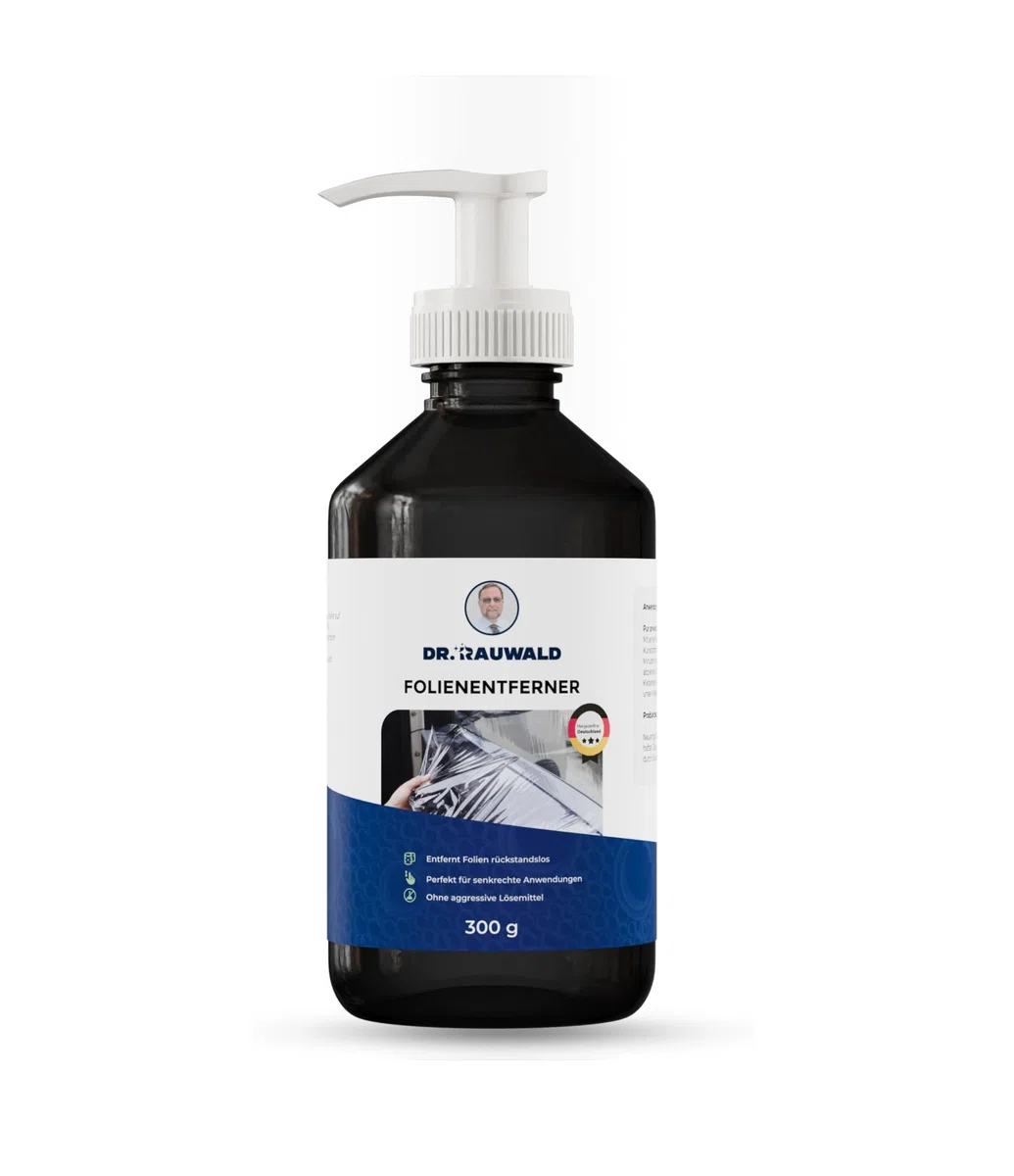Charlott Dr. Rauwald Folienentferner Auto 300ml gegen Aufkleber & Klebereste | Lackschonend (pH-neutral) & geruchsneutral. Löst Tönungsfolie, Werbefolie & Vignetten rückstandslos in nur 15 Min.