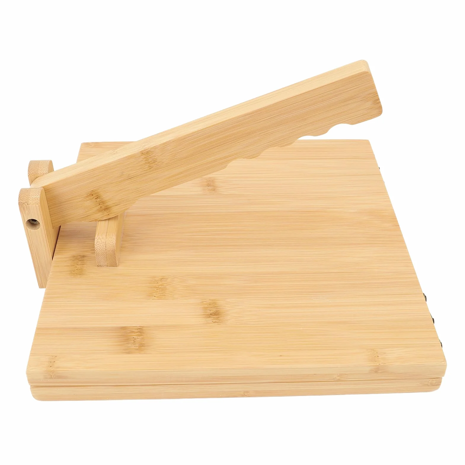 Tortilla-Pressmaschine aus Holz mit Nudelholz und Pergamentpapier, Ideal für die Küche zu Hause