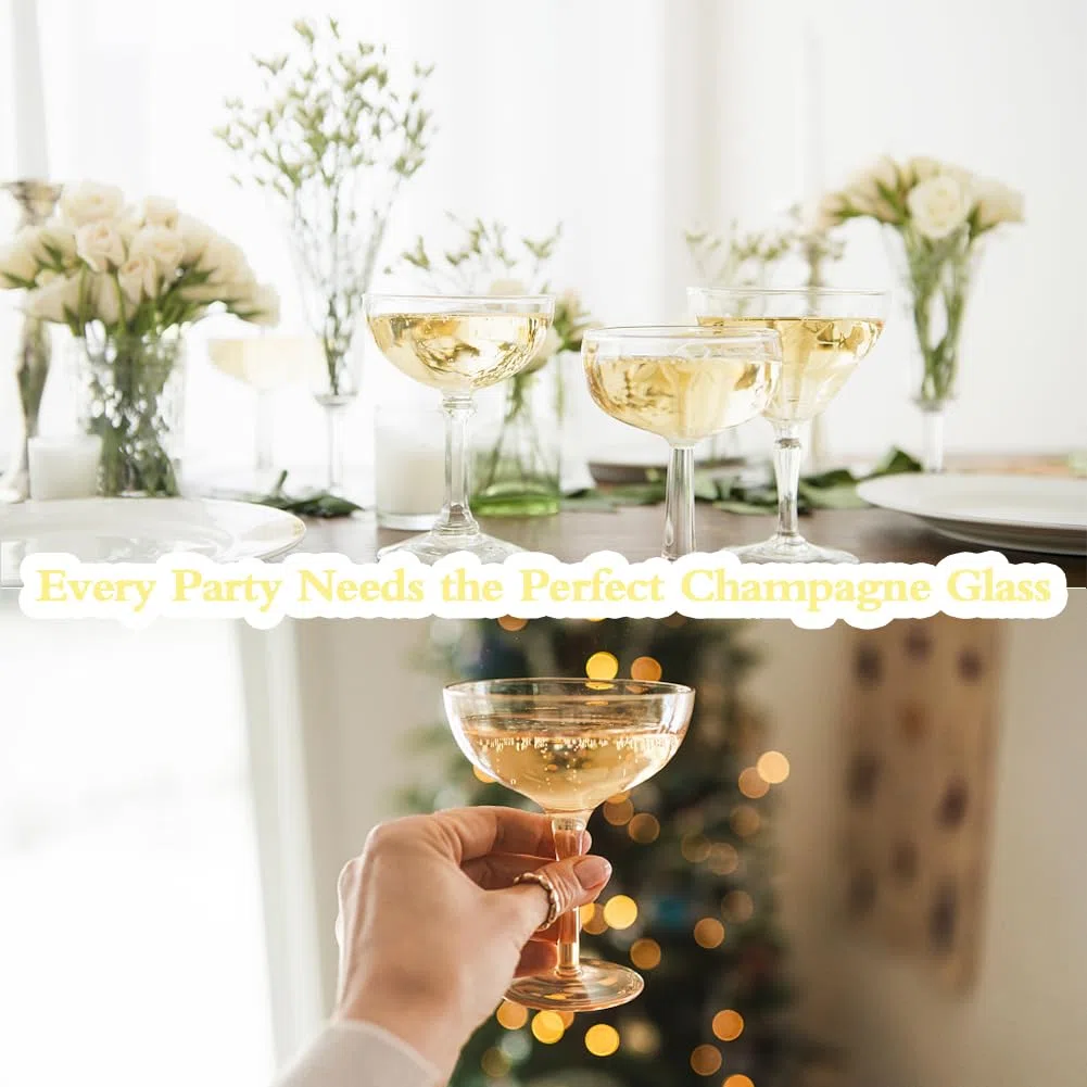 NAMIS Sektgläser Plastik 30 Stück Champagner Coupe 120ml Mehrweg Champagnerflöten aus Kunststoff für Hochzeit Party Picknicks Geburtstage (Transparent)