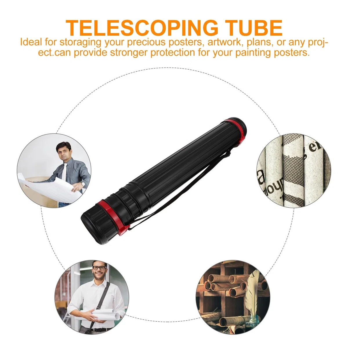 Beavorty Telescoping Tube Posterrolle Zeichenrollenk?cher Zeichenrolle Bilderrolle Plakatroller Papier Transportrolle Aufbewahrung K?cher Für Bilder Poster Flipchart Papier Geschenkpapier Poster Tube