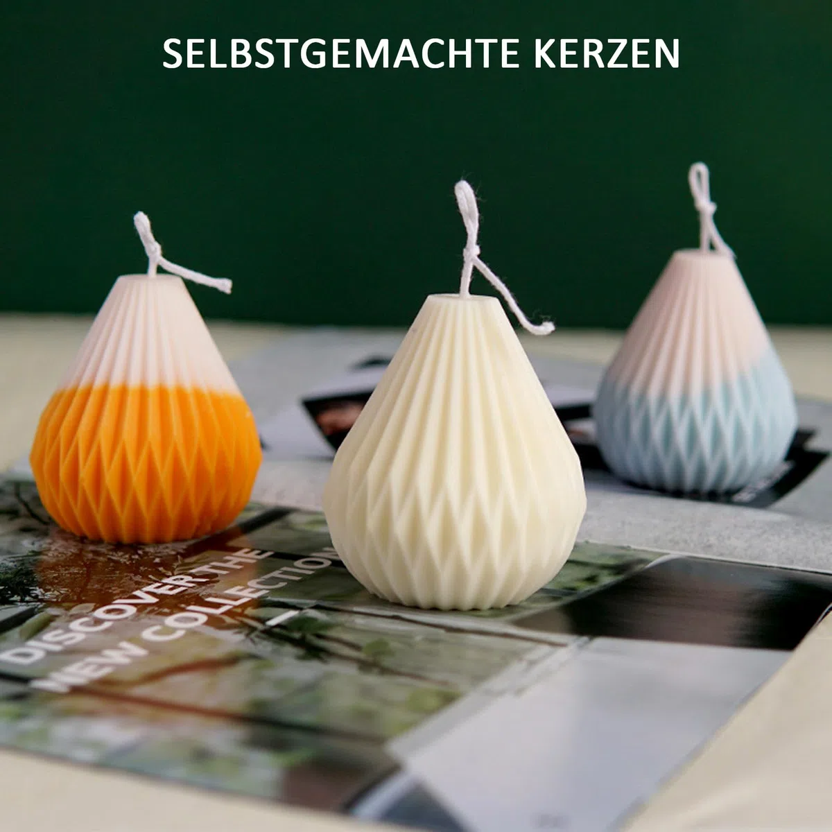 6 Stück Silikonform Kerzen, 3D Kerzen Selber Machen Set-Gießen Formen, Kerzenformen Zum Gießen, DIY Kerzenform Silikon Runde