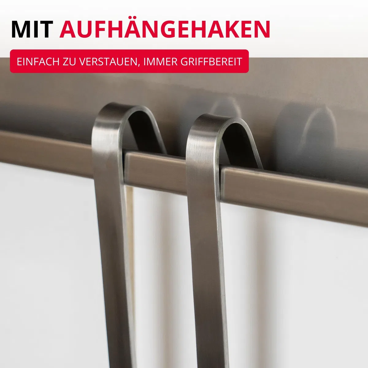Westmark Spaghettilöffel Pro – Edelstahl Nudellöffel mit Rundzacken – Praktischer Pastalöffel für Spaghetti, Nudeln & Co – Silber, 39,5 cm