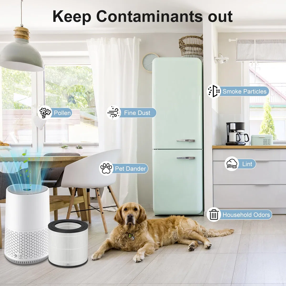 FY0611 Ersatzfilter, Filter für Philips Luftreiniger 600 Serie AC0650, AC0651, mit Vorfilter und HEPA NanoProtect Entfernt effektiv Rauch, Gerüche, Allergene und Pollen (FY0611/30)