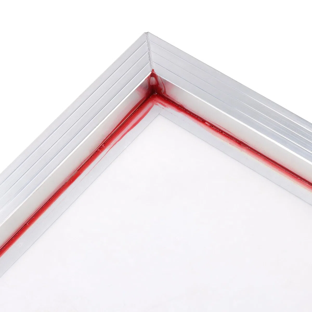 SINJEUN 30 x 40cm Silber Aluminium-Siebdruckrahmen, A3 Siebdruckrahmen mit 110 weißem Netzgewebe für Siebdruck, Textildruck