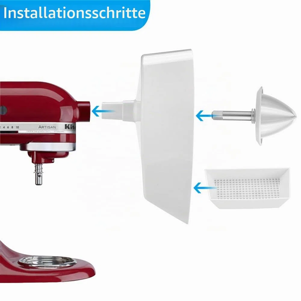 Gdrtwwh Zitrussaftpresse Aufsatz für Standmixer von KitchenAid, Zitrussaftpresse-Aufsatz für JE-Standmixer