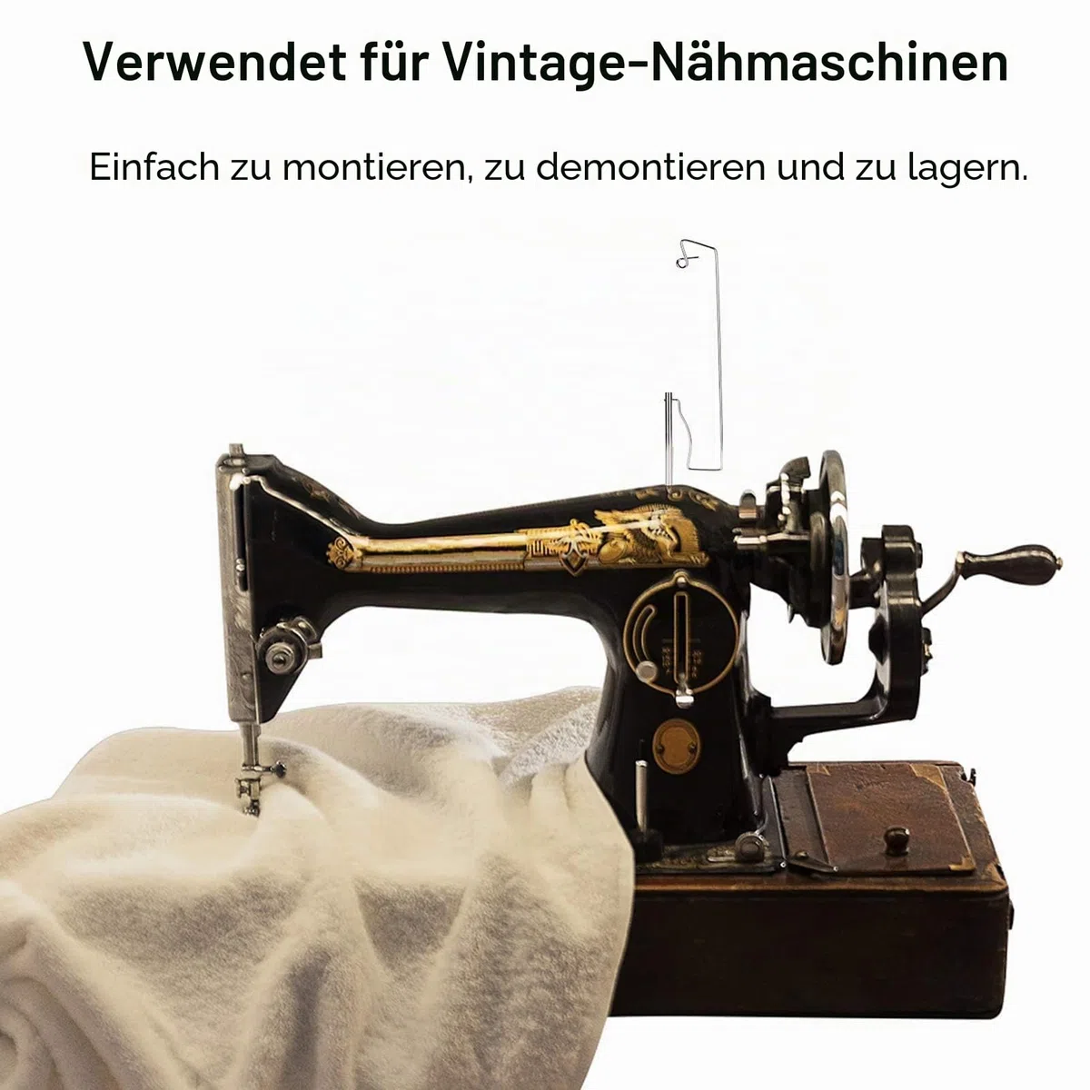 2 Stück Einzelspulenständer, Nähgarnhalter aus Aluminiumlegierung Zubehör Zubehör für Vintage Vintage Nähmaschine