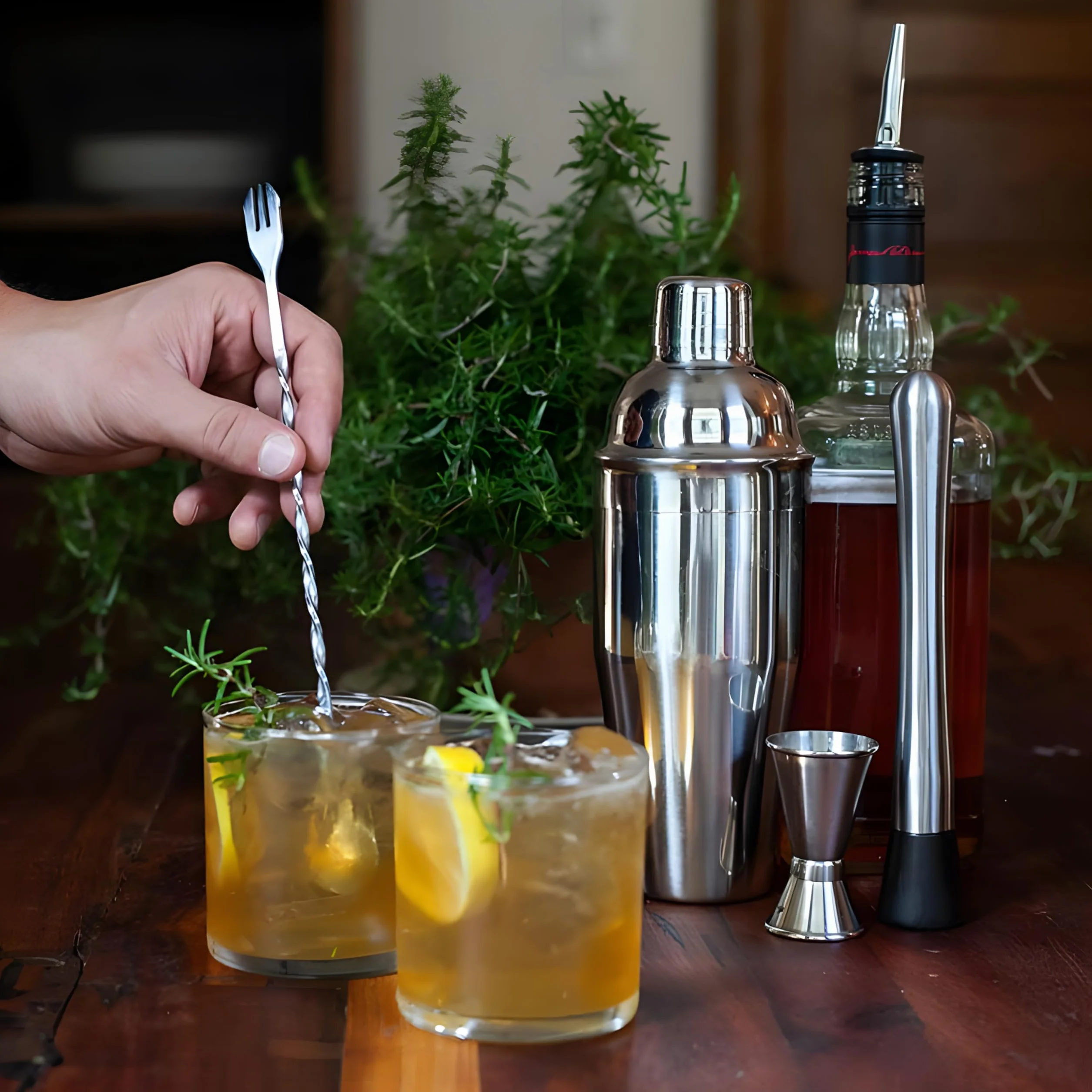 Retoo Cocktail Shaker Set, 6 Stück Edelstahl Cocktail Mix 750ML Bar Tools, Shaker Bar Zubehör, Professionelles Cocktail Mixing, Barware Set für Zuhause oder die Bar