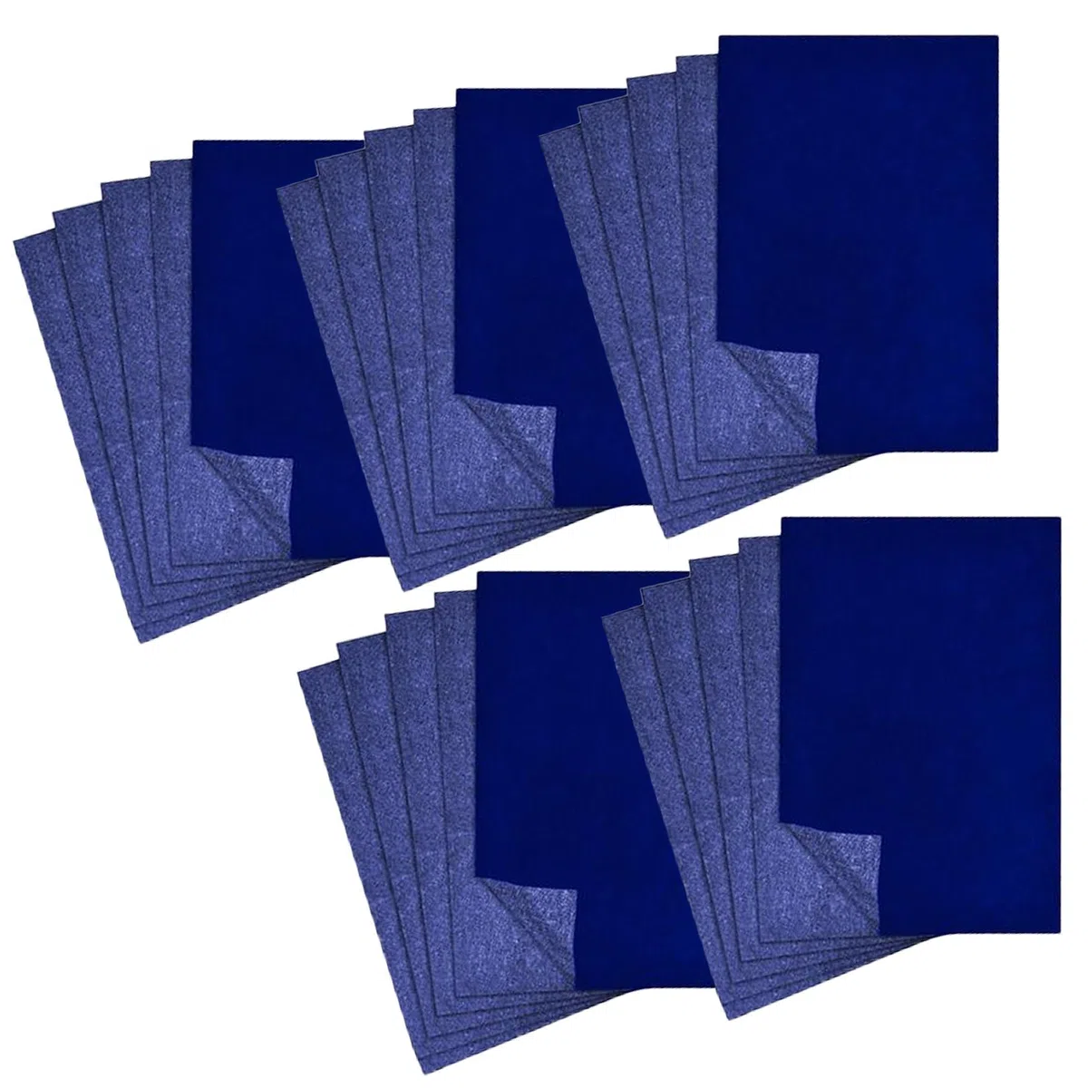 50 Pcs Transferpapier,Pauspapier,Kohlepapier Zum Nachzeichnen,Pauspapier A4,Blaupapier Zum Durchschreiben,DIY Handwerk Transferpapier Durchschlagpapier,Auf Karton Papier Und Leinwand 21x29.7cm Blau