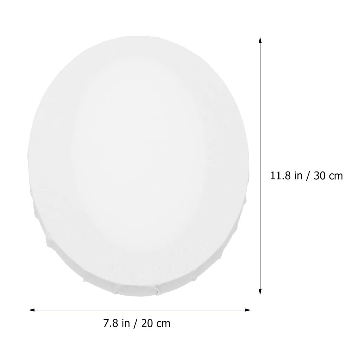 Generic 2 Stück Ovale Leinwände zum Malen aus Baumwollstoff und Faserplatten Kreative Malpappen für Acrylfarben für Selbstgemacht Malerei und Künstler