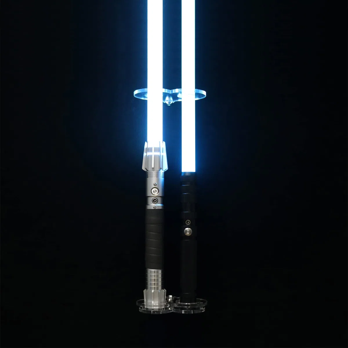 Lightsaber Wandhalterung, vertikale Halterung für Lichtschwert – Klarer Acryl-Displayständer für die meisten Lichtschwerter, robuste Wandhalterung (Transparent, 2 Loch)