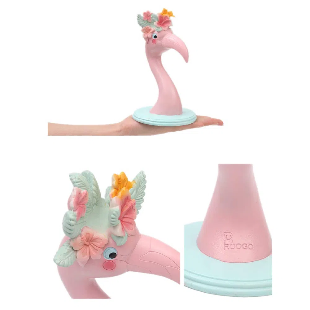 Niedlicher Brillenhalter Eleganter rosa Flamingo-Brillenständerhalter, Brillenzubehör für dekorativen Schreibtisch/Heim/Büro