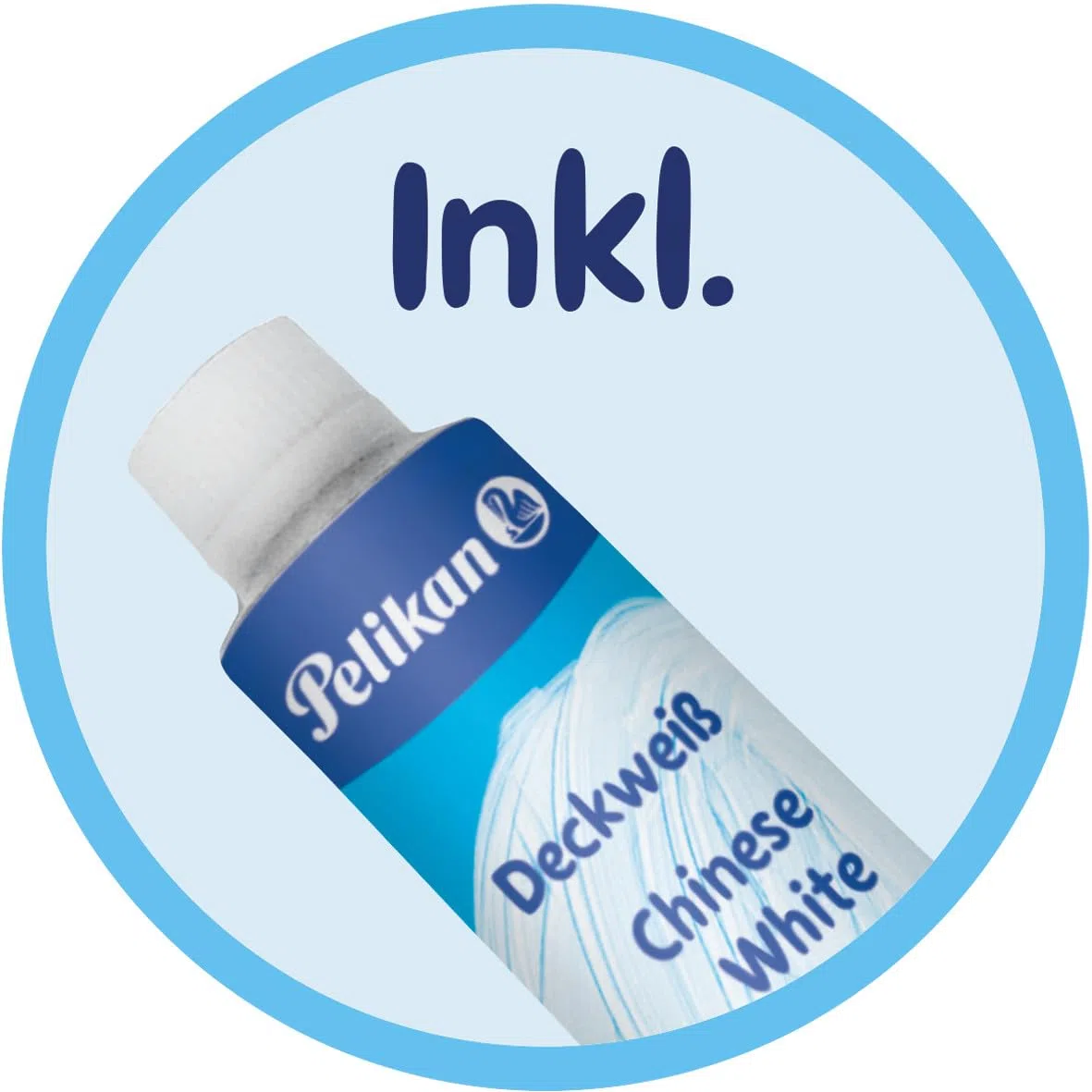 Pelikan Farbkasten K24 eco, Deckfarbkasten mit 24 Farben, inkl. Deckweiß, aus recyceltem Kunststoff, 701303