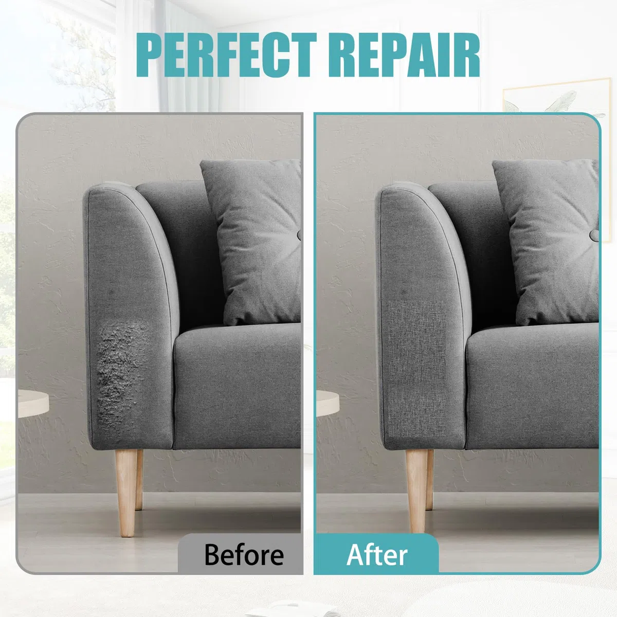 Flicken Selbstklebend Stoff 30cm x 2m Leinen Patches Selbstklebend Autositz Reparaturset Stoff Klebestoffflicken Perfekt für Sofas, Autositze, Möbel, Vorhänge