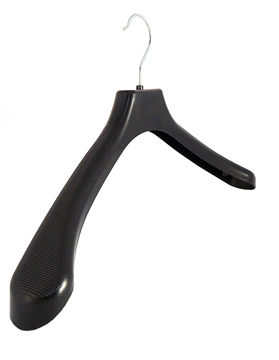 Kleiderbügel für Jacken & Mäntel, breit, XL, 48 cm, schwarz, NEU, 10 Stück | NEU