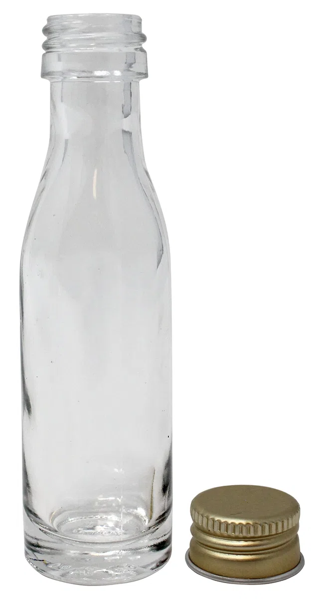 25 x 20 ml Glasflaschen mit Schraubverschluss | auslaufsicher | transparent | Likörflasche | Schnapsflasche | Ölflasche | Gewürzflasche | Duftflasche | Dekorationsflasche | Mini-Flasche zum Befüllen