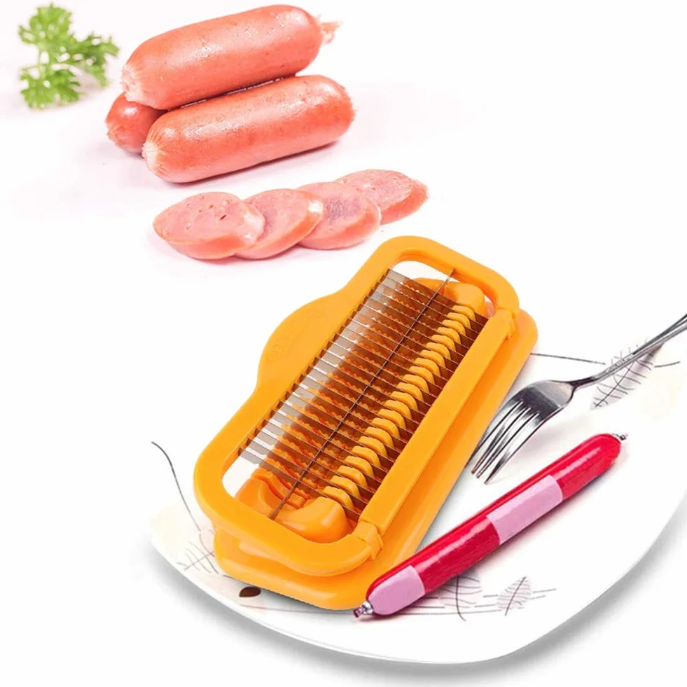 Wuschn Currywu,Wuschn,Currywuschn,Hotdog Cutter,Hot Dog Cutter er,Hot Dog Gadgets 1 Stück Multifunktionr Hot Dog Wuschn Sn Bananensch Küchenwerkzeug