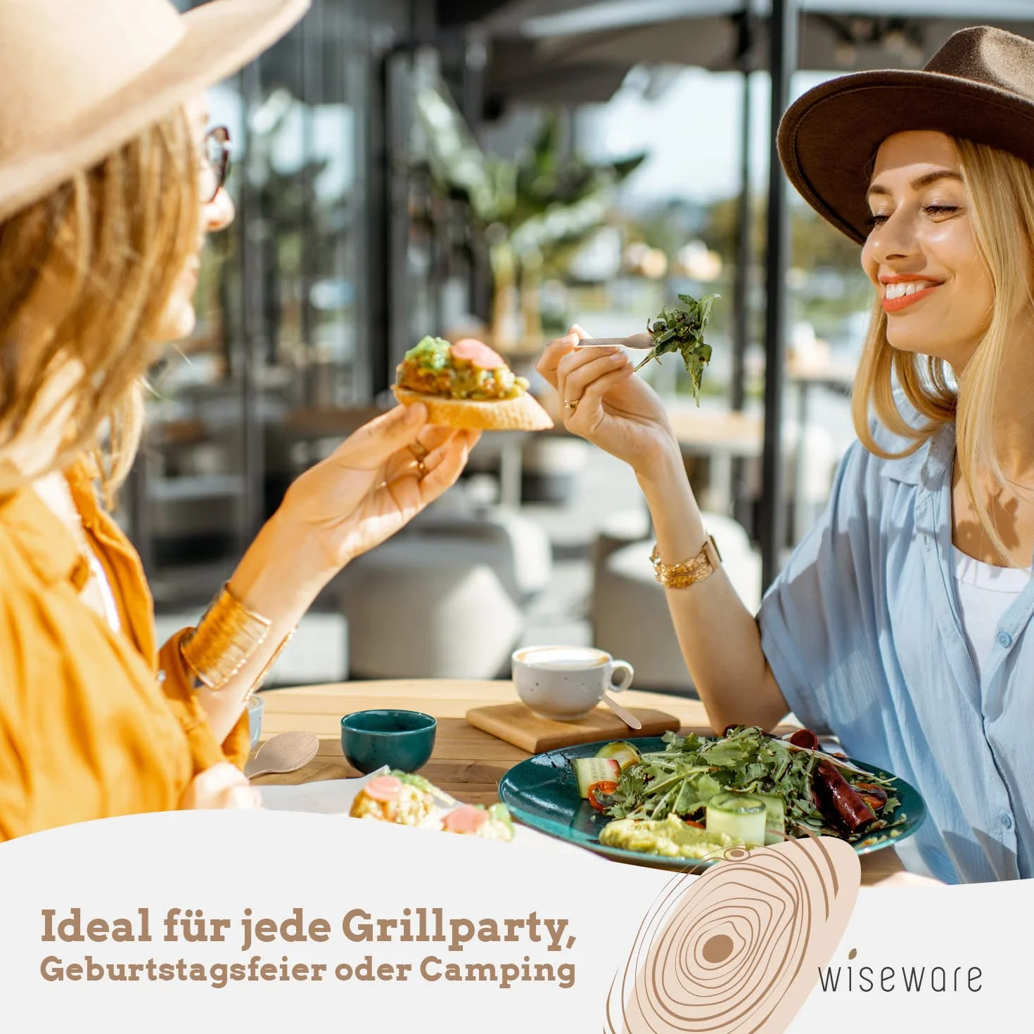 wisefood Einweglöffel aus Birkenholz, 500 Stück Einweg Holzlöffel 16cm flach, Biologisch abbaubares Einwegbesteck, Natürlich, stabil, umweltfreundlich