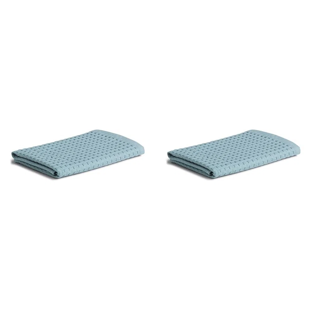 Möve Piquée Gästetuch 40 x 70 cm aus 100% Baumwolle, Arctic (Packung mit 2)