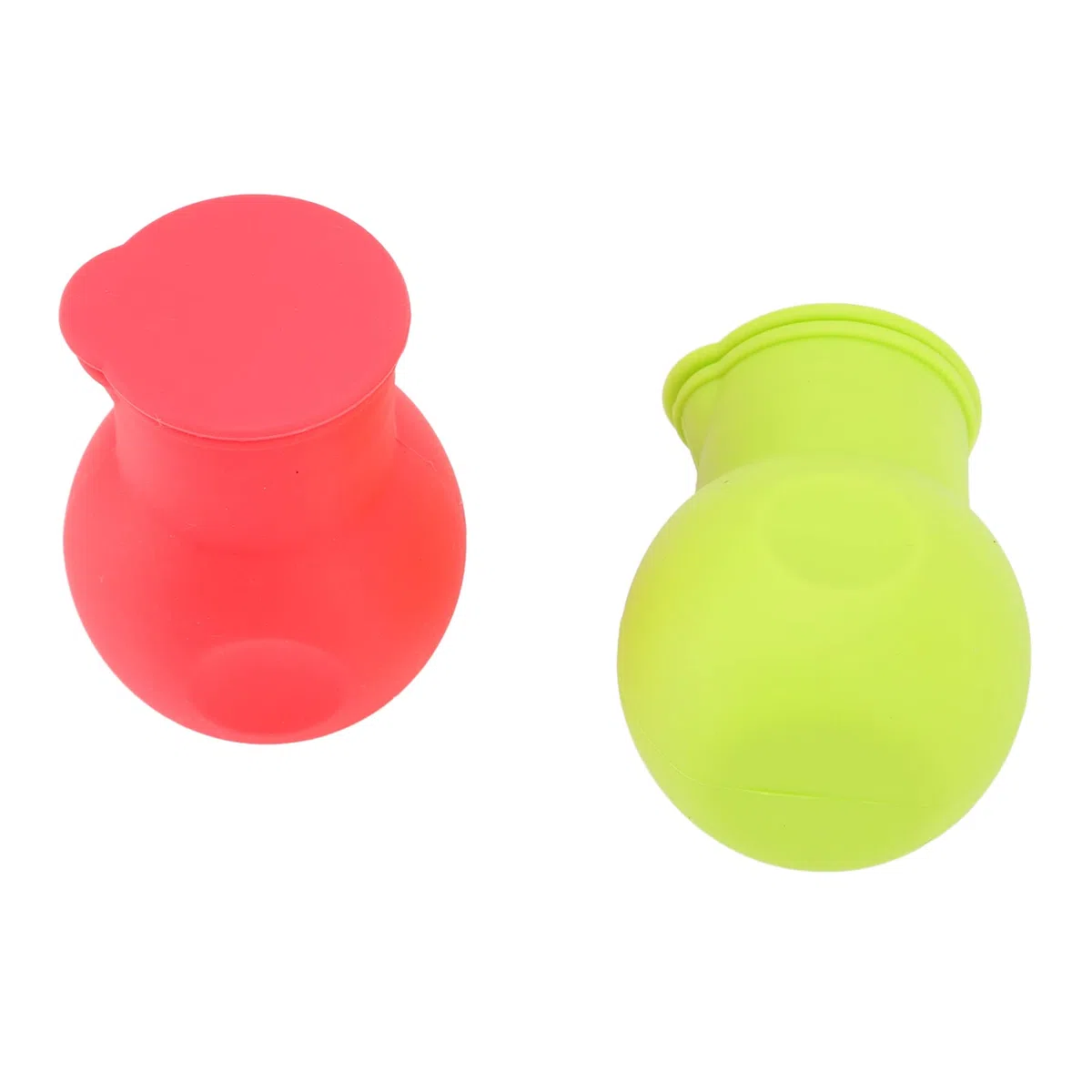 Generic Silikon-Schokoladenschmelztopf, Flexibler Mini-Schokoladen-Heiztopf Zum Backen in der Küche, für Popcorn- und Pfannkuchenliebhaber, Rot, Grün (2 Stück)