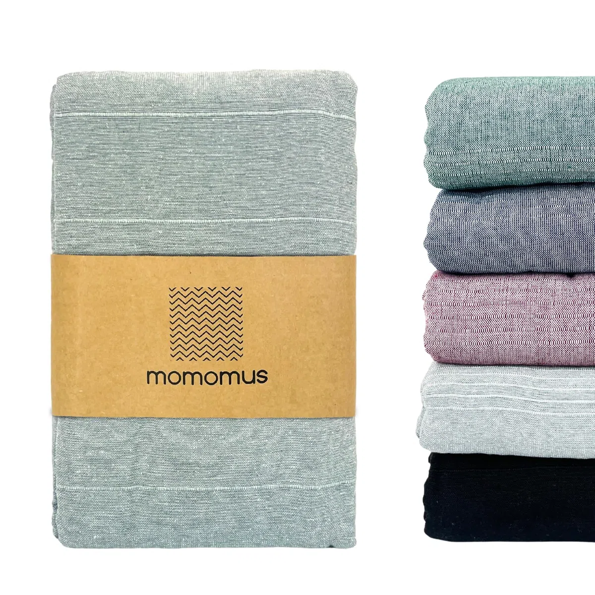 MOMOMUS Weiche Tagesdecke, Bettüberwurf Vielseitiger oder Dünne Überwurf für Bett - Leichte, Praktisch, Komfortabel - Ideal als Überwurfdecke für Sofa, Sessel und Bett - Hellgrau, 150x200 cm
