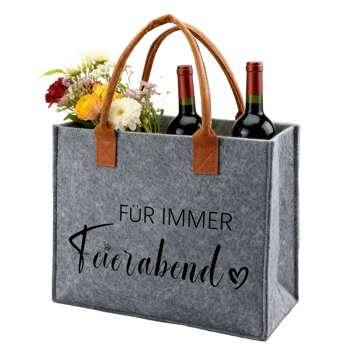 Ruhestand Geschenk Frau Mann Rentner Filztasche Renteneintritt Geschenk Tasche aus Filz, Rentnerin Filz Shopper Bag Tote Bag als Abschiedsgeschenke, Geschenke für Rentner zum Abschied Ruhestand