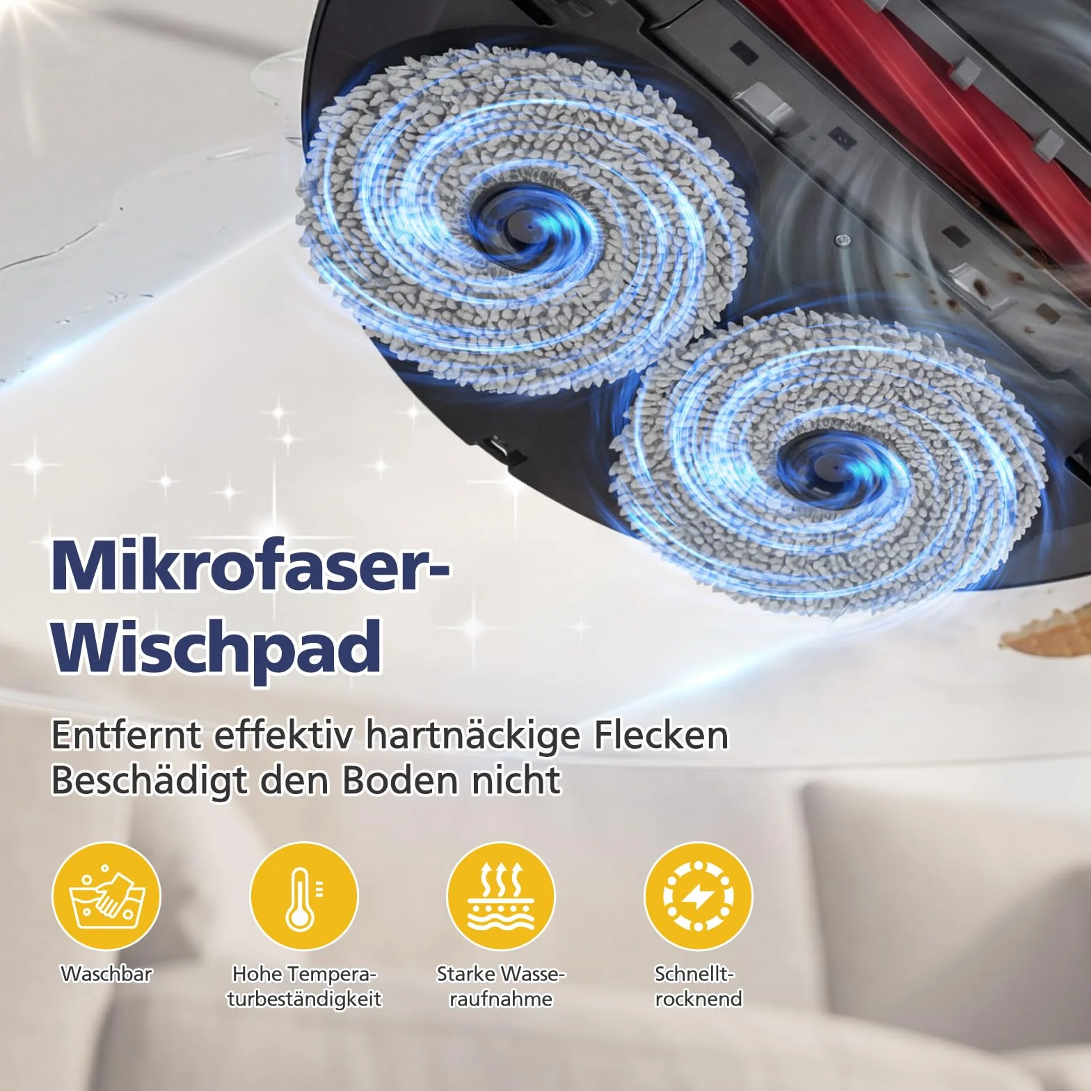 26 Stück QV 35A Zubehör für Roborock QV 35A/QV 35S / Qrevo S Pro/ QR598 / QR798 Saugroboter, 2 Hauptbürste, 6 Wischpads, 6 Staubbeutel,4 HEPA-Filter, 6 Seitenbürsten,1 Reinigungsbürste