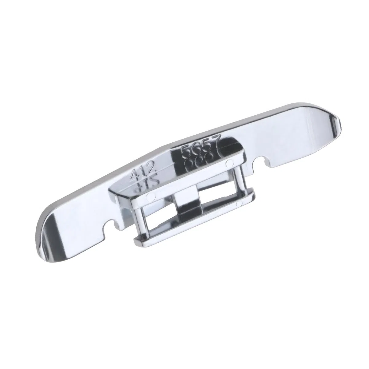 Schmaler Reißverschluss-Nähfuß 4125657-45 Kompatibel mit Husqvarna Viking Gruppe 1–8 Und D-Modellen Schmale Metall-Reißverschlussfüße Silber