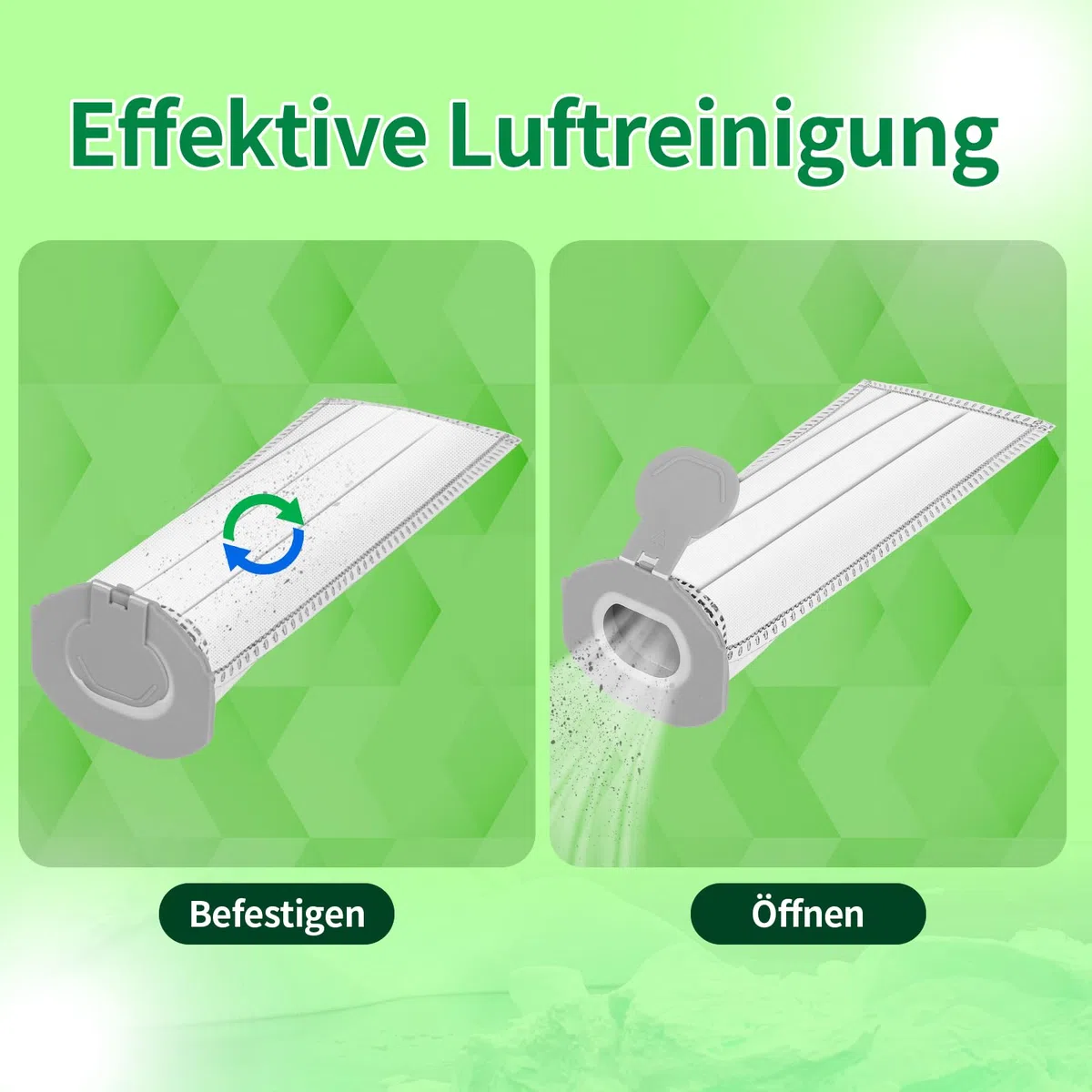 12 Stück Staubsaugerbeutel und 2 Filter für Vorwerk Kobold VK7 FP7 Premium Filtertüten Staubsauger Akku Beutel