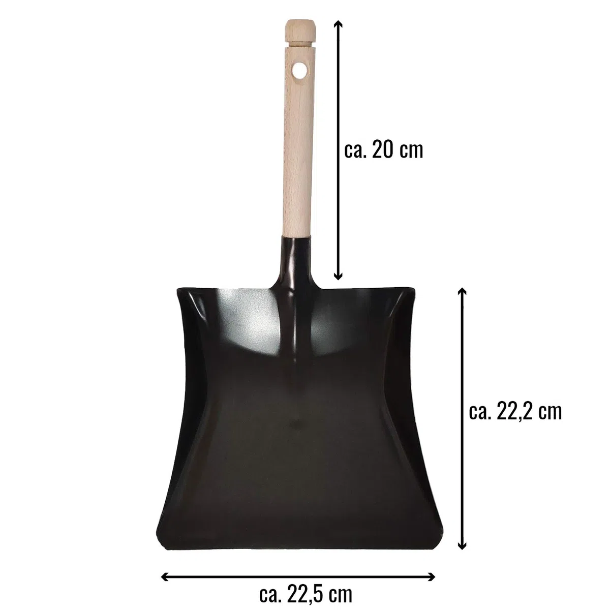Kehrblech und Naturhaar Handfeger, Kehrgarnitur, Handbesen & Schaufel, Kehrset schwarz, Kehrschaufel & Handbesen - Made in Germany