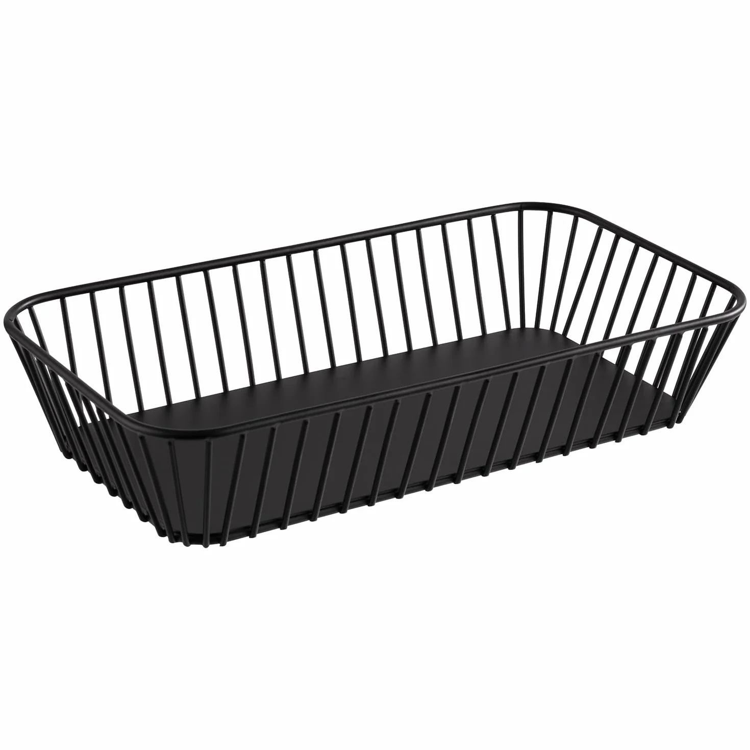 APS 30417 GN 1/3 Korb "URBAN", Metall, schwarz, mit Antirutsch-Füßchen, 32,5 x 17,6 cm, Höhe 7,5 cm