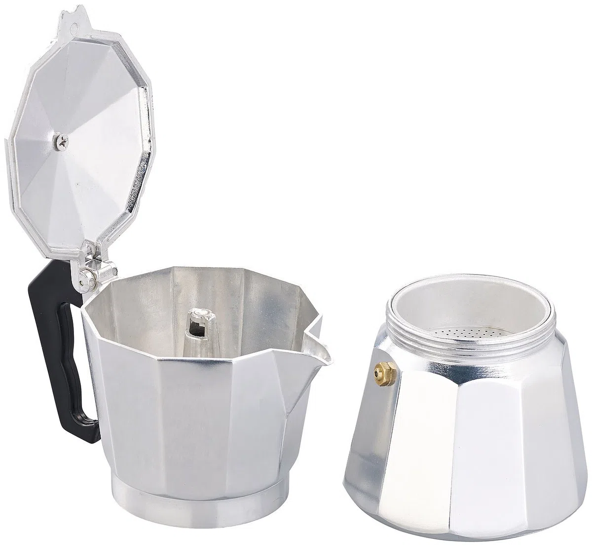 Espressokanne: Espressokocher für 6 Tassen; für Induktions-Herde geeignet; 300 ml (Espressomaschinen, Espressokanne Induktion, Mokka)