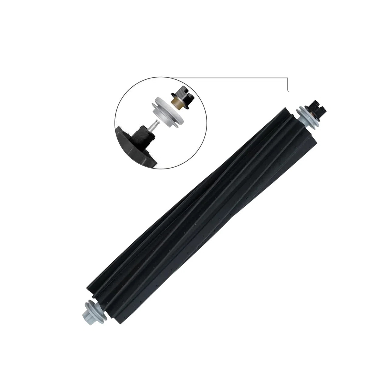 Ersatzteile Zubehör, Trennbare Rubber DuoRoller-Bürste für roborock S8/S8 +/S8 Pro Ultra/Q8 max/Q8 max+/Q5 max Roboter Staubsauger, 2-Satz Gummirollenbürsten.