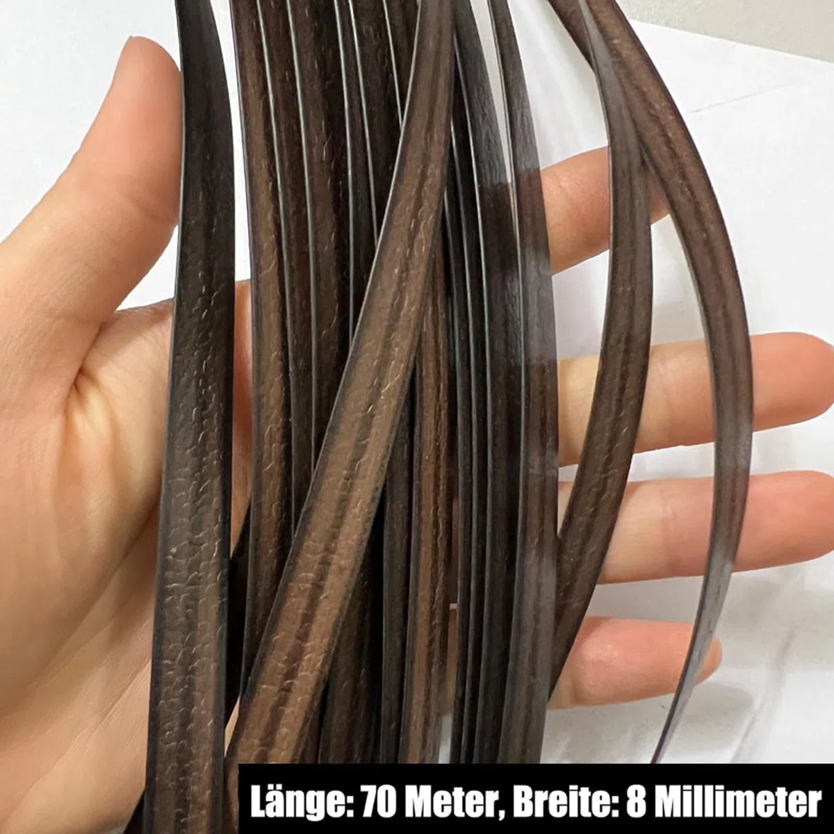 PE Rattan Reparaturset,70m,8mm Polyrattan Reparatur mit Webwerkzeug,Wicker Repair Kit für Outdoor Rattan Möbel Reparatur,Gartenstühle, Tische, Aufbewahrungskorb, Heimwerken