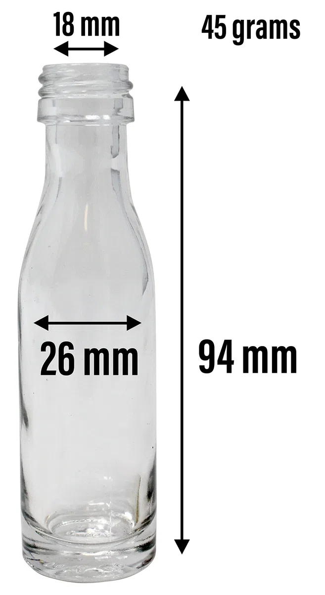 25 x 20 ml Glasflaschen mit Schraubverschluss | auslaufsicher | transparent | Likörflasche | Schnapsflasche | Ölflasche | Gewürzflasche | Duftflasche | Dekorationsflasche | Mini-Flasche zum Befüllen