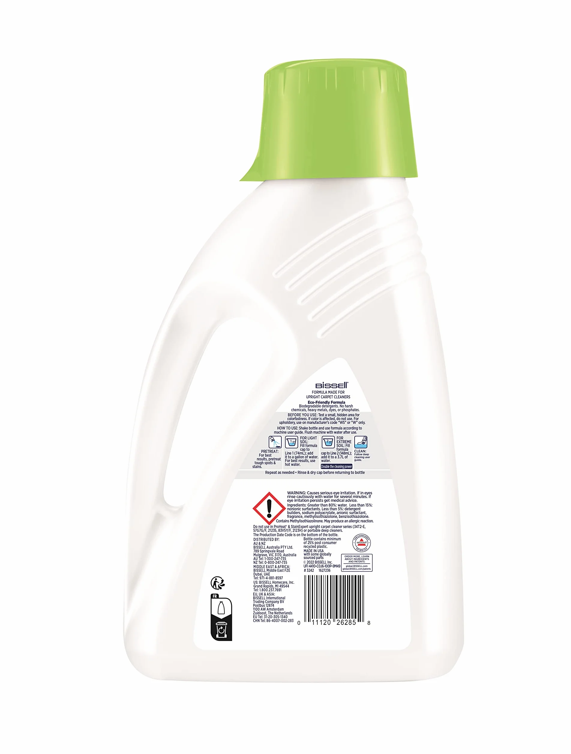 BISSELL Natural Pet Carpet Deep Cleaning Solution, für BISSELL aufrechte Teppichreiniger, 1,75 l, entfernt hartnäckige Verschmutzungen durch Haustiere von Teppichen, 3242