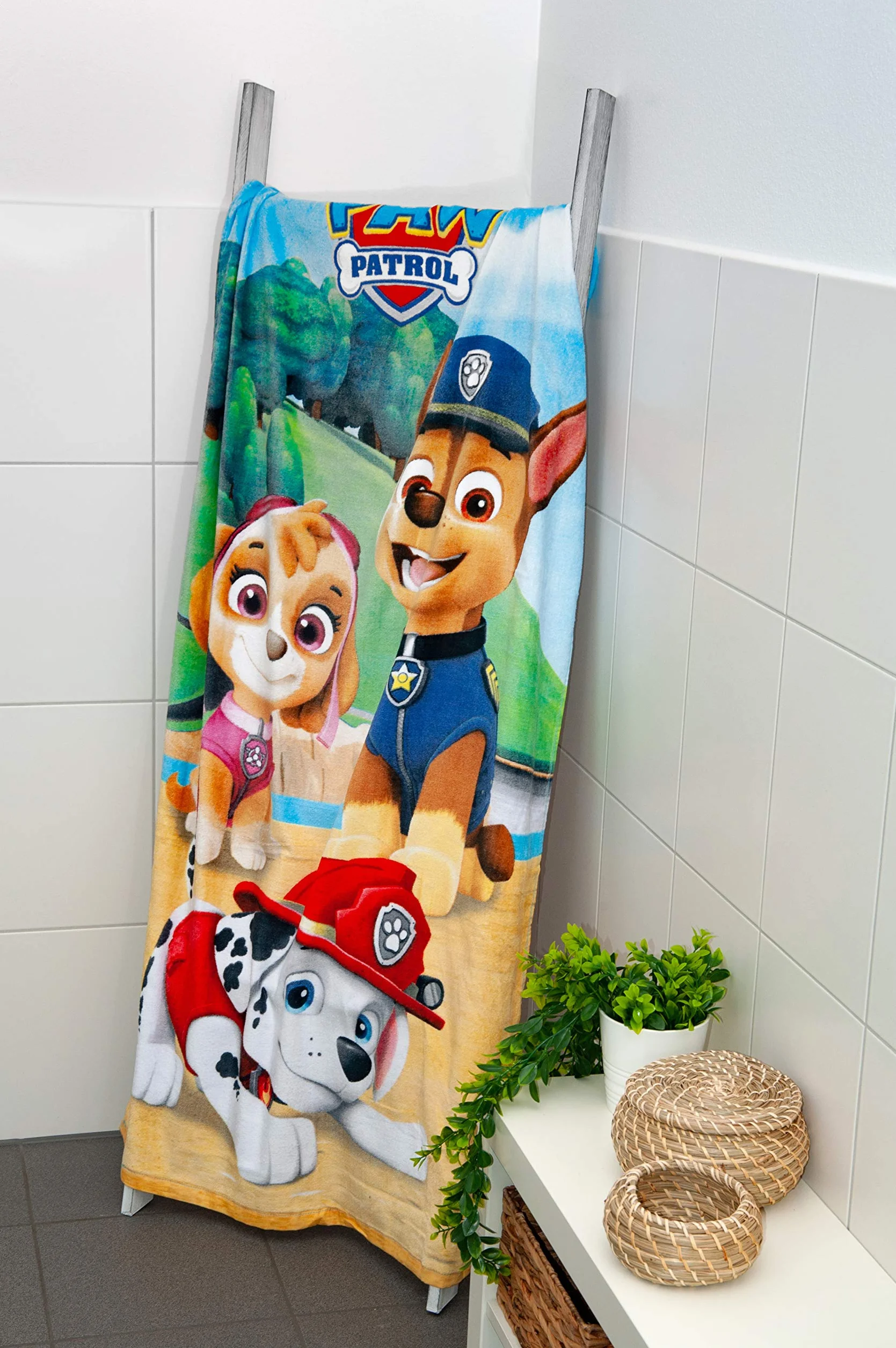 Herding PAW PATROL Badetuch, 150 x 75 cm, Baumwolle, Mehrfarbig