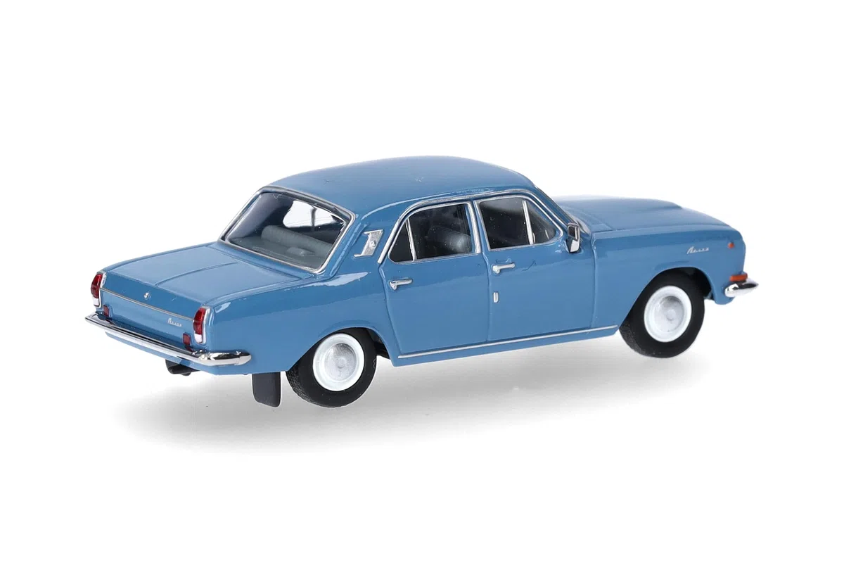 Herpa Modellauto Wolga M 24, Miniatur im Maßstab 1:87, Sammlerstück, Made in Germany, Modell aus Kunststoff