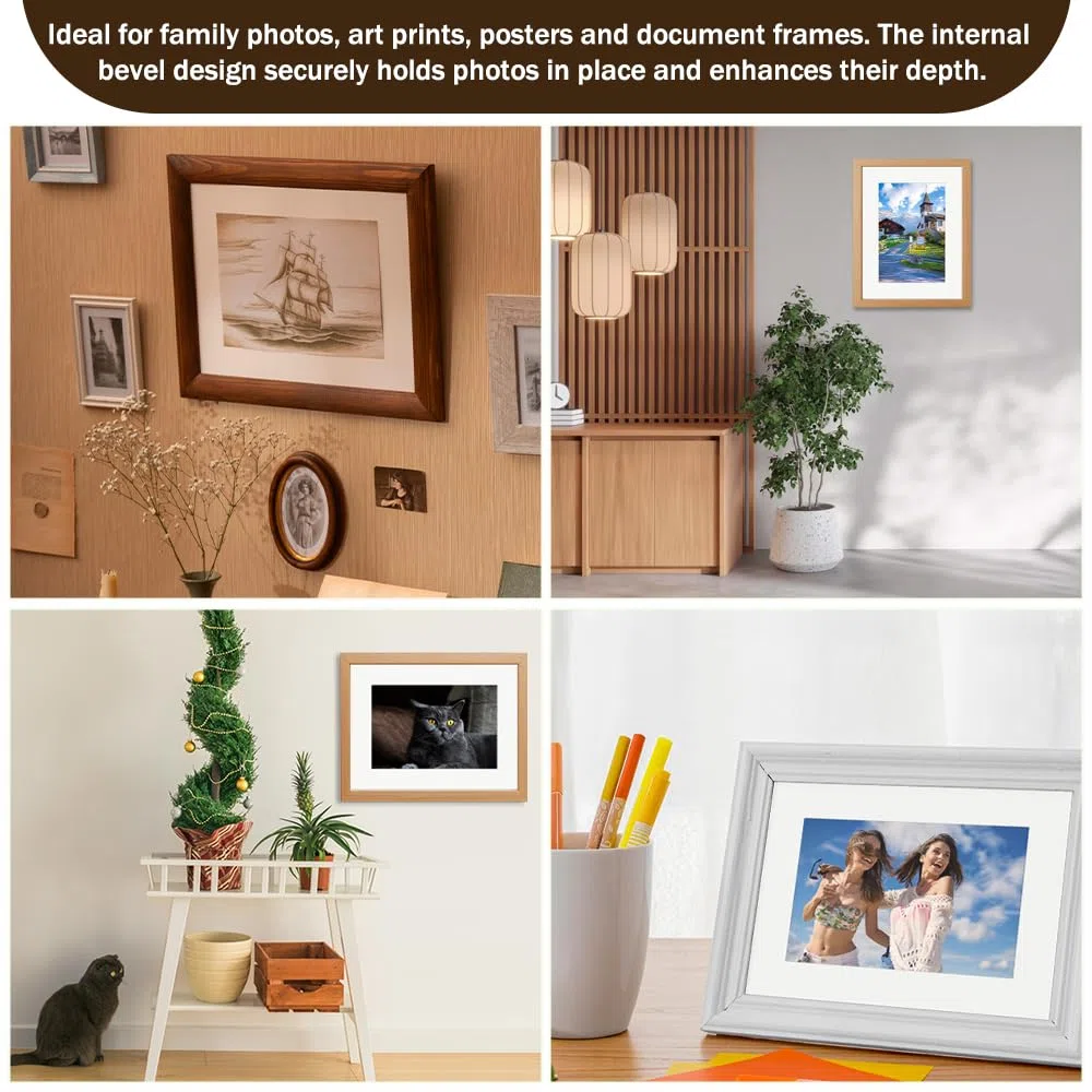 16 Stück Passepartout Karton 40 x 30 cm Aussen 1mm Stark Weiße Passepartouts Innengröße 30x20 cm für Bilderrahmen Passpartu für Bilder Fotos und Kunstwerke