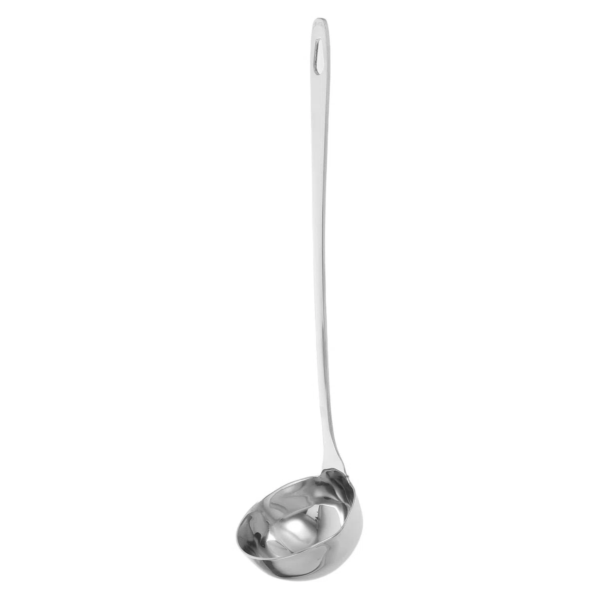 SEWACC Edelstahl-Schöpfkelle Mit Ausgießer Und Zwei Mundöffnungen 10.63 Zoll Lange Suppenkelle Für Haushalt Und Gastronomie Kontrolliertes Ausgießen Für Suppen Und Saucen