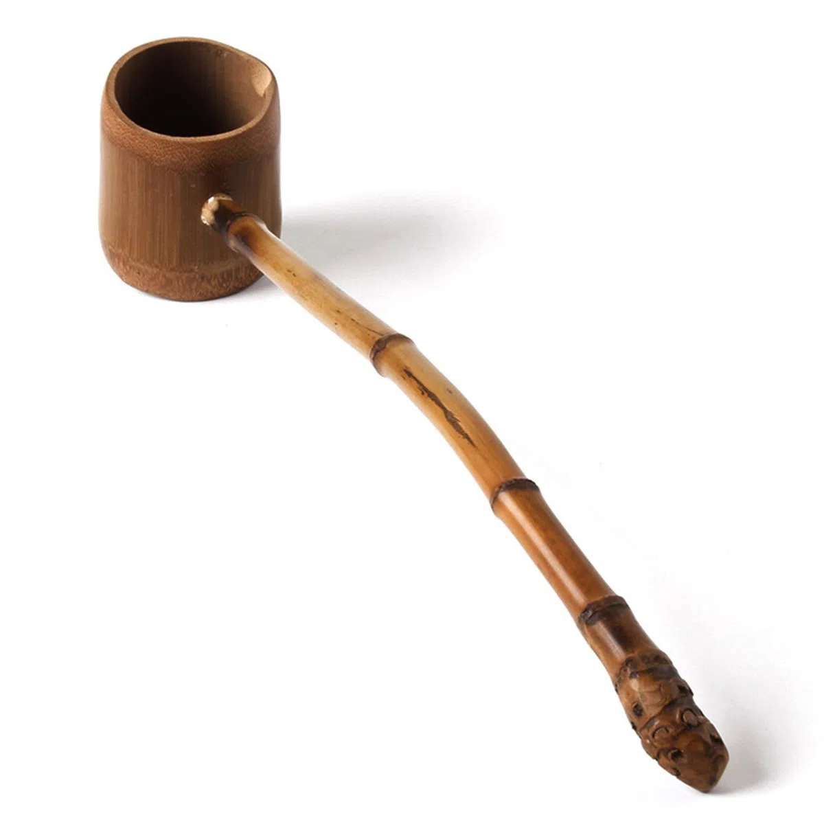 Japanische Wasserkelle, Bambus-Wasserschaufel, Teezeremonie Schöpfkelle, langer Stiel, Bewässerungsschaufel, Holzkelle, für Garten, Zuhause, Badezimmer, Teezeremonie