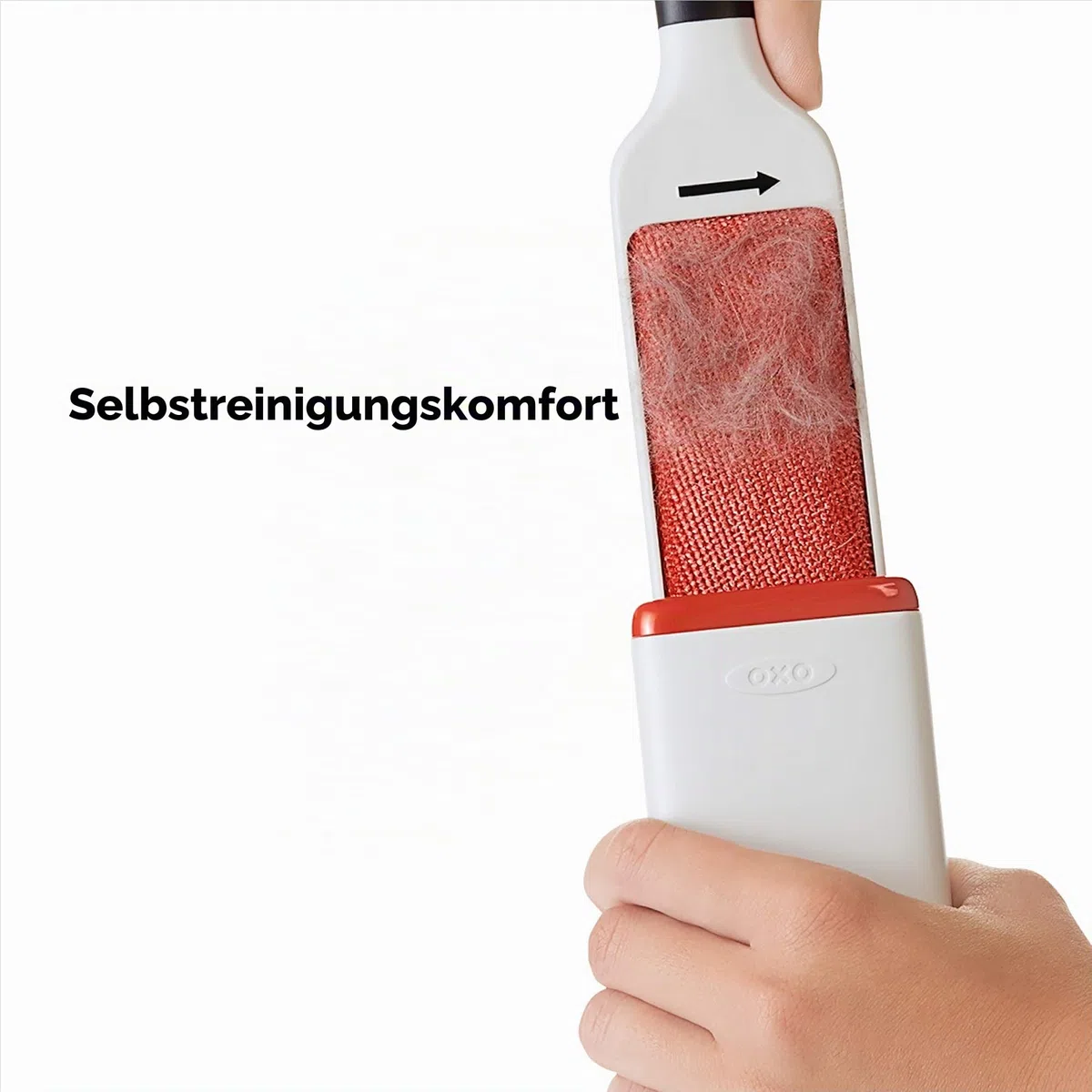 OXO Good Grips FurLifter Selbstreinigende Flusenbürste/Möbelbürste