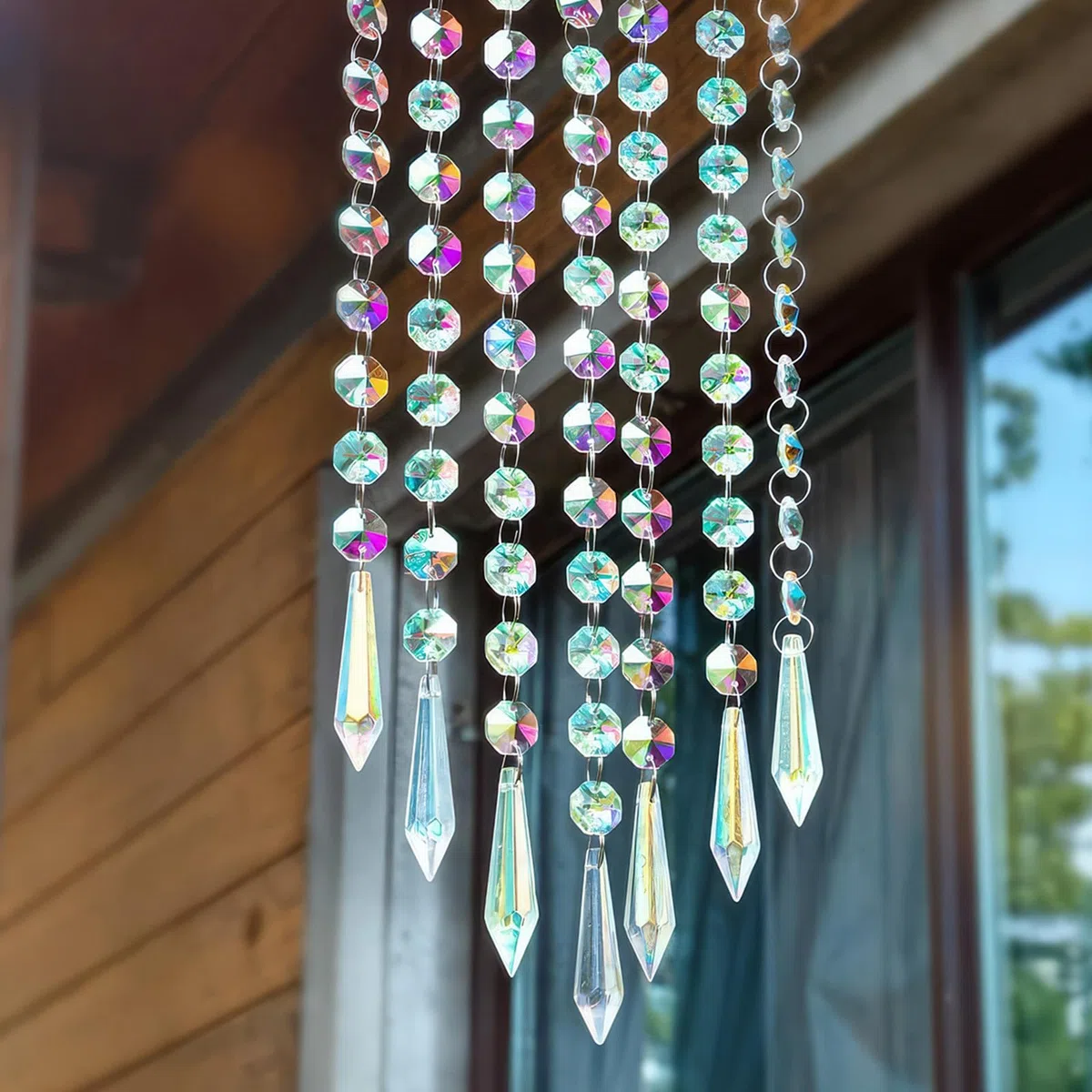 Bryzal 400 Teile Sonnenfänger Kristall Bastelset, Kreatives DIY Set zur Herstellung von Einzigartigen Sonnenfängern, Suncatcher Windspiel Basteln mit Funkelnden Kristallen Werkzeugen Zubehör