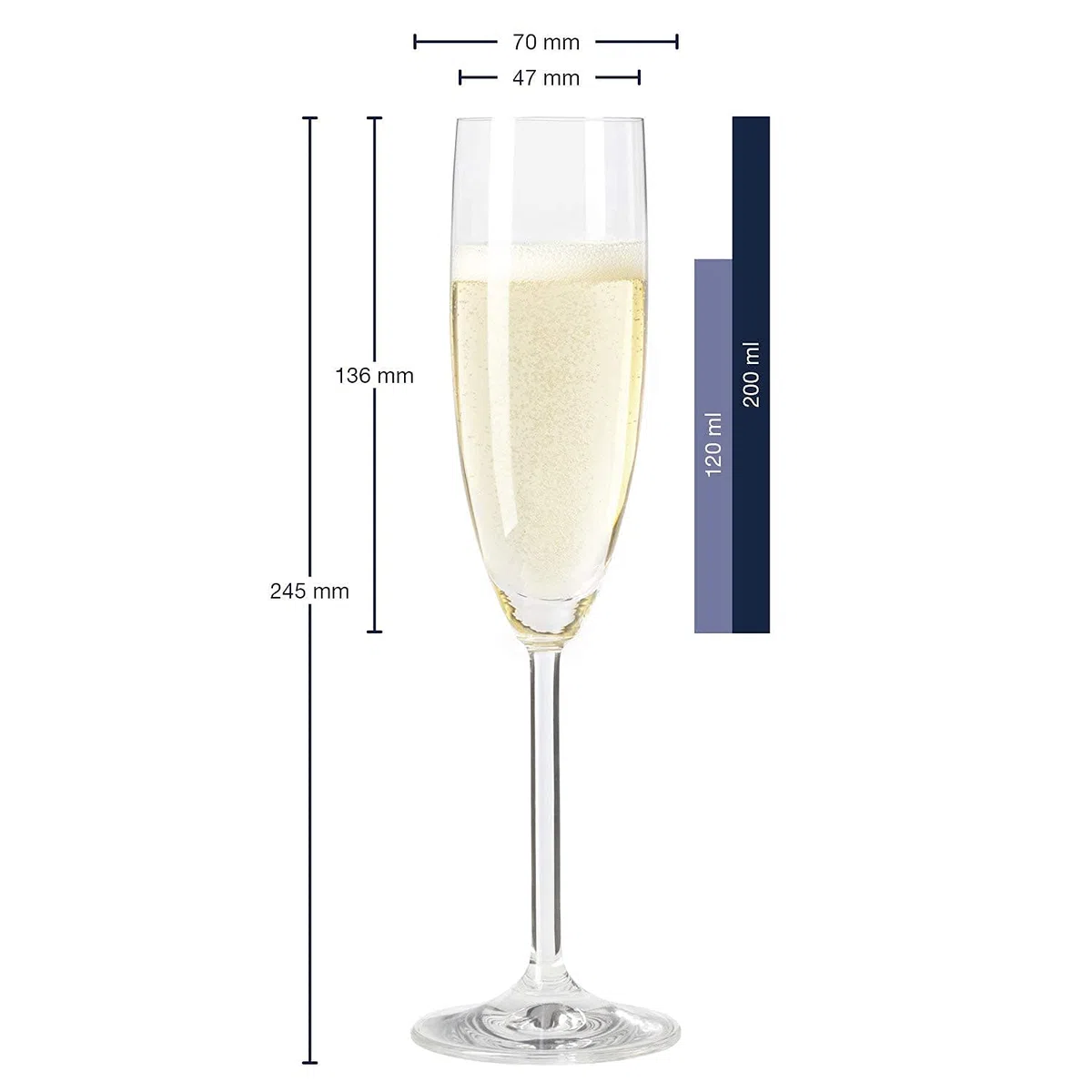GRAVURZEILE Leonardo Sektglas mit Gravur eines Namen - Hochwertige Laser-Gravur - im Vintage Design als Geburtstagsgeschenk - Personalisiert mit Wunschgravur