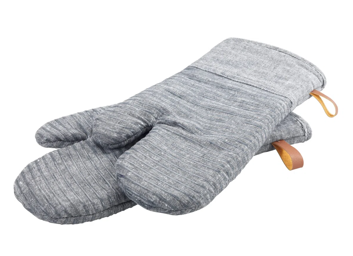 Topfhandschuhe Ada Stripes Grau