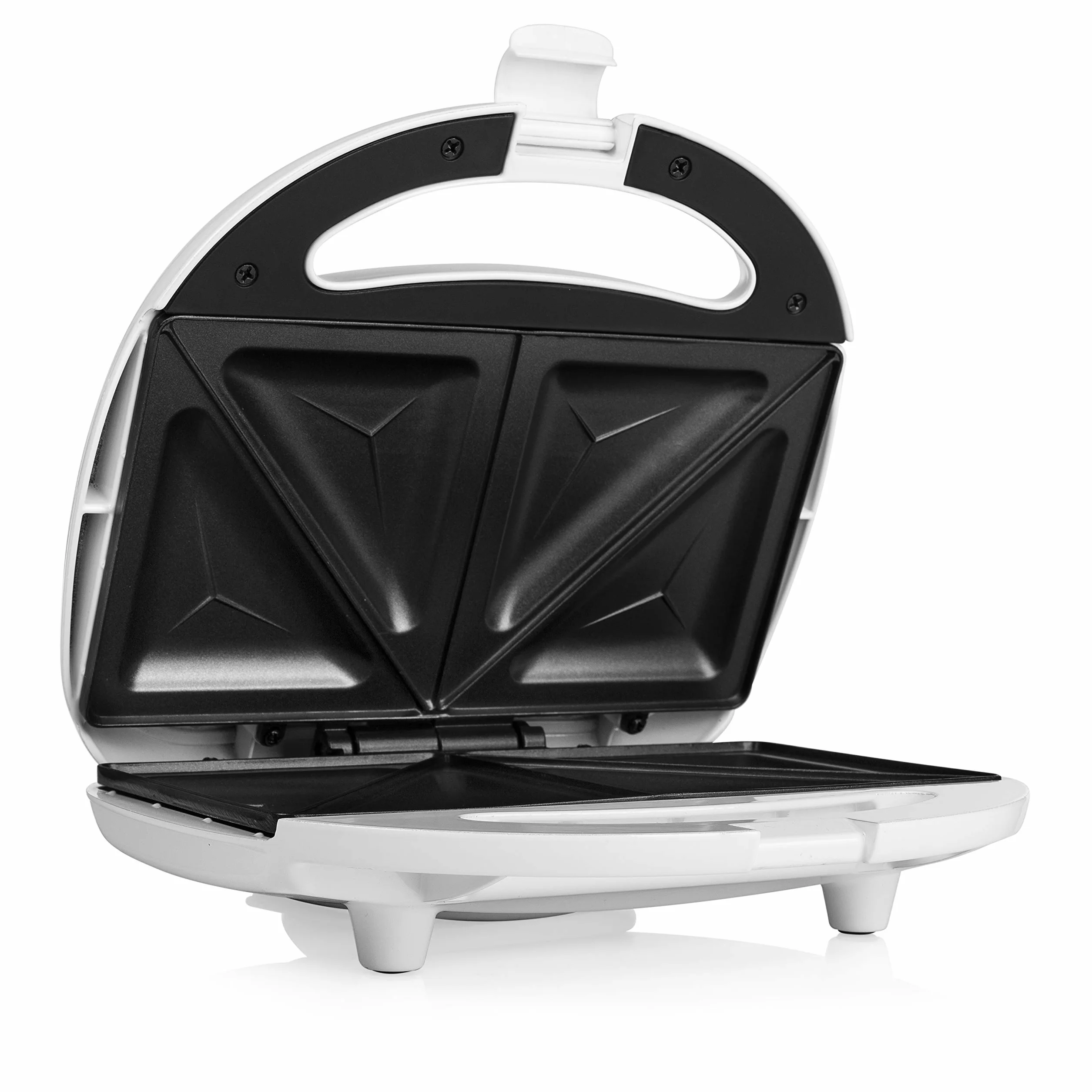 Tristar Sandwich-Maker mit Antihaftbeschichtung, 750 Watt, für 2 Sandwichtoasts pro Vorgang, SA-3052, weiß